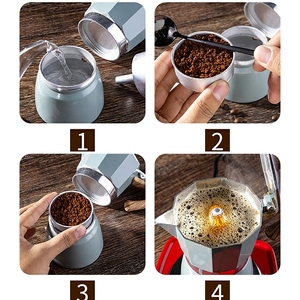 Cafetera expreso <span class=keywords><strong>italiana</strong></span> sencilla, 3 tazas, <span class=keywords><strong>Moka</strong></span> clásica, <span class=keywords><strong>precio</strong></span> bajo - Product Image 3