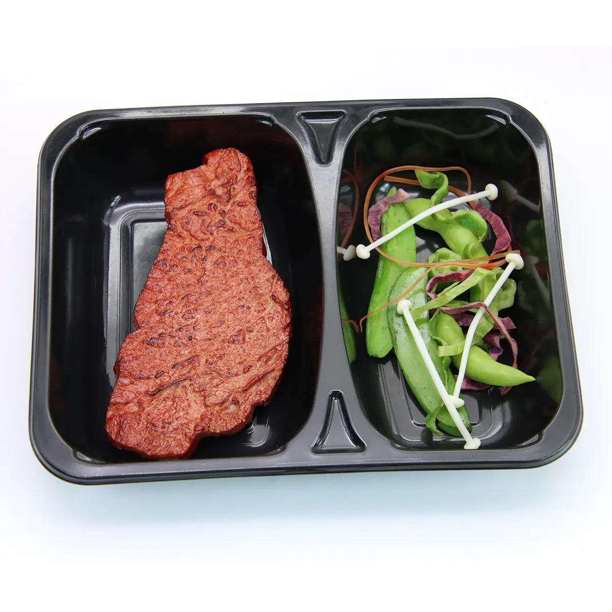 Paket servisi olan restoran mikrodalga güvenli PP plastik tek kullanımlık 5 bölmeli Bento gıda saklama kabı öğle yemeği kutuları
