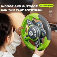 Volant de Simulation Électrique pour Enfants avec Musique et Effets Sonores, Jouet de Conduite en Plastique