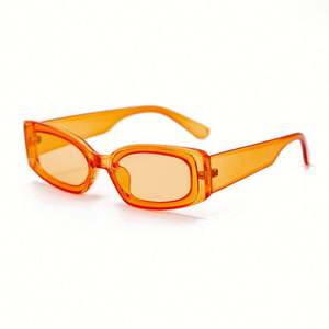 Lunettes de soleil carrées rétro couleur bonbon, tendance 2022, petites lunettes de soleil rectangulaires colorées pour femmes - Product Image 6