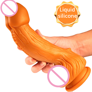 Großer, Ausgebogener, Vibrierender und Beheizbarer <span class=keywords><strong>Dildo</strong></span> mit Realistischer Eichel, Riesiger XXL <span class=keywords><strong>Dildo</strong></span> für Frauen - Product Image 1