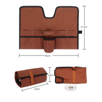 Nouveauté : Trousse de barman portable en toile enroulable, ensemble de shaker à cocktails, outils de mixologie en acier inoxydable pour mariage