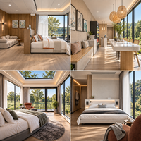 Maison capsule spatiale de luxe, maison préfabriquée modulaire pour les centres de glamping et les entreprises d'hébergement Airbnb avec système intelligent