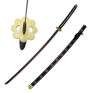 130cm One Piece Roronoa <span class=keywords><strong>Zoro</strong></span> Arme Réplique Shusui Katana Épée Véritable Samouraï Japonais - Product Image 1