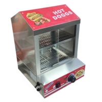 Machine à hot-dogs et à hamburgers commerciale de 27 L, chauffe-vapeur avec eau ajoutée au fond pour les magasins de proximité, idéale pour réchauffer les aliments