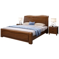 Lit de chambre à coucher de haute qualité en gros, cadre double blanc, style antique moderne, lit king-size avec tiroirs
