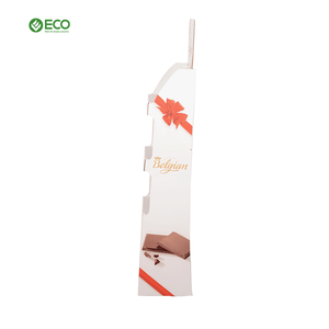 Giấy gợn sóng <span class=keywords><strong>Pop</strong></span> tông sô cô la sàn đứng hiển thị đứng giá kệ thực phẩm khoai tây Snack hiển thị các tông - Product Image 3