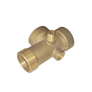 Raccord de tuyauterie en laiton 1/2" mâle vers <span class=keywords><strong>femelle</strong></span>, connecteur collecteur 3 voies avec petit port supplémentaire pour douche et plomberie - Product Image 4