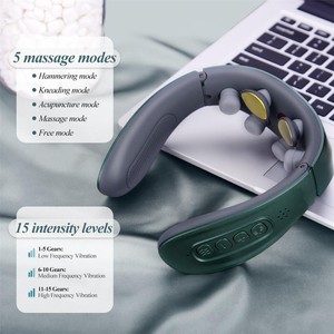 <strong>New</strong> Healthpal Oem 630nm Red Light Heat Custom Color Electric <strong>Cervical</strong> Shoulder Massager Neck Massager Electric Pulse - Product Image 2
