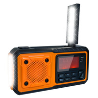 Multifunctionele noodinternetradio voor buitengebruik Ingebouwde luidspreker Digitaal display Telefoon opladen Leeslamp Zaklamp SOS