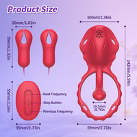 Großhandel Intim-Wellness-Produkte Tragbarer Vibrator mit Nippelklemme Erotik-Spielzeug für Erwachsene