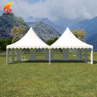Tente Spire en Bâche et Tente Pagode pour Fêtes, Vente en Gros, Durable, en Aluminium, pour Plage, Pelouse, Mariage, Événements, Célébrations, en PVC Imperméable