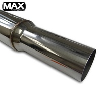 سباق السيارات الفولاذ المقاوم للصدأ أنبوب خلفي لتصريف العادم أنبوب Downpipe ل أودي/مقعد/سكودا/فولكس فاجن 2.0 TDi محرك 55 مللي متر حجم الاتصال