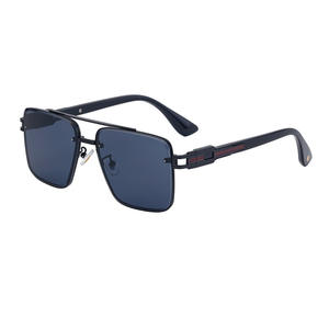 Gafas de Sol Cuadradas Personalizadas para Hombre, Sin Marco, Lentes de PC con Protección UV400, Estilo Instagram, Empaque en Caja, WF-5G65 - Product Image 4