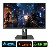 Moniteur de jeu TN FHD 24,1 pouces 420 Hz 0,2 ms pour café gaming, cybercafé, commande en gros, G-SYNC FreeSync, écran PC Esports OEM