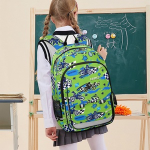 Unisex Lightweight Custom Cartoon <b>Backpack</b> Zipper Closure <b>Large</b> <b>Capacity</b> Schoolbag Primary Secondary Student School <b>Backpack</b> - Product Image 6