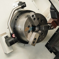 Tour CNC à banc incliné TCK1000 avec outil motorisé axe Y, centre d'usinage pour tournage et fraisage, et tourelle motorisée à 12 positions