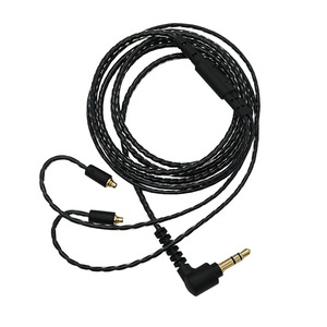 High-End MMCX Braided Replacement Cable For Westone Soni XBA Z5 A3 <b>A2</b> Audio Cable Black Aluminum Tin Plated <b>Copper</b> - Product Image 5