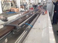 WPC-máquina de extrusión de madera y plástico, poste de haz de quilla para cubierta de wpc