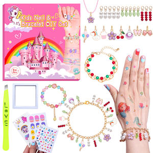 Braccialetti Fatti a Mano in Metallo con Perline Stile Cartoon Popolare Europeo-Americano, Gioielli Stile Ins per Ragazze 7-12 Anni, Regali per Bambini - Product Image 2