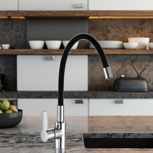 Duy nhất-xử lý phong cách cổ điển nhà bếp tap mạ kết thúc bồn rửa Mixer vòi Pull-out linh hoạt Hose màu sắc khác nhau lưu vực vòi nước - Product Image 1