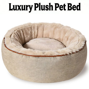 Lit <span class=keywords><strong>pour</strong></span> <span class=keywords><strong>chien</strong></span> et chat de haute qualité, durable, classique, confortable, avec coussin amovible, design solide, toutes saisons, bonne isolation - Product Image 2