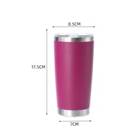Gobelet isotherme en acier inoxydable gravé de 20 oz, tasse cadeau, isolation 6-12 heures, pour voyage, randonnée, bureau