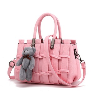 Good Quality Fashion Ladies Shoulder Bags Brands Trendy Designer Luxury Women's Handbags With Bear Doll - Product Image 4