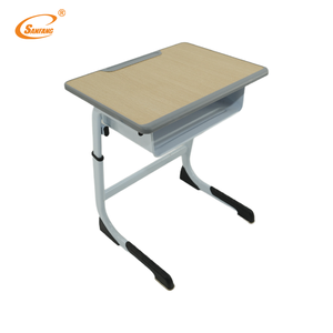 Modern Metal <strong>School</strong> Furniture Adjustable Kids <strong>School</strong> Sets <strong>Wood</strong> Table with Drawer Kids Tables and Chairs for <strong>School</strong> - Product Image 4