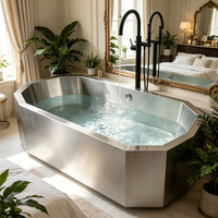Baignoire ovale en acier inoxydable 304 pour bain de glace, grande taille, pour récupération corporelle complète des adultes, écologique, conception de sécurité, fabrication sur mesure, direct usine, ODM, OEM