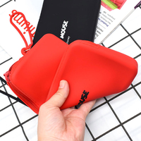 Haute qualité étanche Silicone voyage pochette de rangement extérieur toilette cosmétique porte-monnaie avec fermeture éclair porte-monnaie