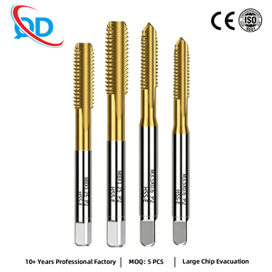 Tarauds métriques industriels HSS-Co M3-M20 avec revêtement TiN doré, à cannelures droites, pour trous traversants et trous aveugles - Product Image 1