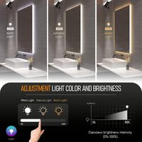 Vente en gros miroir magique intelligent led salle de bain avec tv miroir de bain d'hôtel multifonction avec écran tv