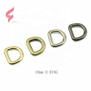 Lihui accessori hardware per borse di alta qualità anello a <span class=keywords><strong>d</strong></span> in metallo ottone oro chiaro da 20mm per borse - Product Image 6