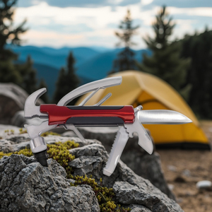 Chất Lượng Cao Cắm Trại Survival Multitool Với Tay Cầm Bằng Gỗ Tự Làm Lớp Ngoài Trời Claw Búa Tùy Chỉnh OEM Multitool Búa - Product Image 5