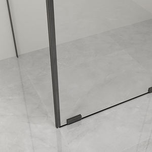 Panel <span class=keywords><strong>de</strong></span> <span class=keywords><strong>ducha</strong></span> deslizante individual <span class=keywords><strong>de</strong></span> vidrio <span class=keywords><strong>de</strong></span> seguridad reforzado <span class=keywords><strong>de</strong></span> 8mm para gimnasio, baño, apartamento, Hotel, marco <span class=keywords><strong>de</strong></span> aluminio <span class=keywords><strong>con</strong></span> bandeja rectangular - Product Image 5