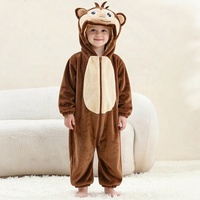 Combinaisons pour enfants Michley, motifs animaux mignons, pour 3-12 ans, tenue de maison, combinaison pour enfants, 280 g/m², flanelle, logo personnalisé