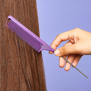 Hair Styling Comb <b>Set</b> Plastic Highlighting Volumizing Magnetic Slapping <b>Tool</b> For Salon Use - Product Image 4