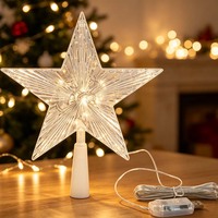Étoile de Noël lumineuse TSINYE pour le sommet du sapin, étoile LED RGB avec télécommande, minuterie USB, lanterne étoilée pour les fêtes de fin d'année