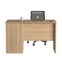 Mesa de ordenador de madera blanca moderna, escritorio de estudio de dormitorio pequeño con cajón de oficina para sala de estar del hogar o uso en Hotel