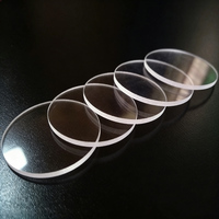 Plaque acrylique transparente PMMA, disque rond de 2 mm d'épaisseur, plaque de verre organique, feuille de plastique PVC, lentille de lampe torche ronde