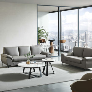 Sofá ejecutivo de cuero para oficina, muebles de área de recepción de fábrica, sala de espera - Product Image 6