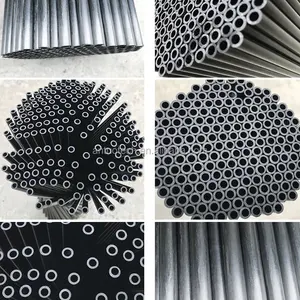 Dongguan Factory Supply 12k Pultrusion Hollow Carbon Fiber Round Tubes Pipes Poles For Rc Drone Tail Boom Shaft