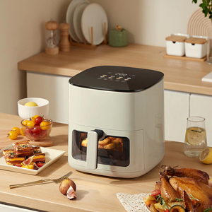 Friteuse à air électrique <span class=keywords><strong>Careline</strong></span> 4.1-5L carrée moderne sans huile grande capacité, contrôle numérique, multifonction, contrôlée par application pour la cuisine - Product Image 1