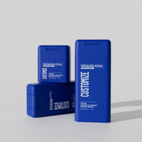 Botella de Champú Rectangular Ecológica de HDPE con Tapa Abatible, Botella Flexible para Jabón Líquido de 150/250/370 ml