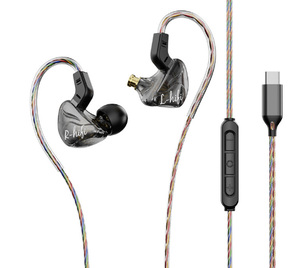 Mobile Phone Computer Multimedia Universal Sports Headphones In-ear Wired Subwoofer Gaming Headset 3.5mm Type-C <strong>Interface</strong> - Product Image 1