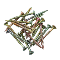 Fournisseur direct Din7505 vis à tarauder en métal zingué jaune 40mm 3.5x50 vis à aggloméré vis à tête fraisée en bois 4x28mm