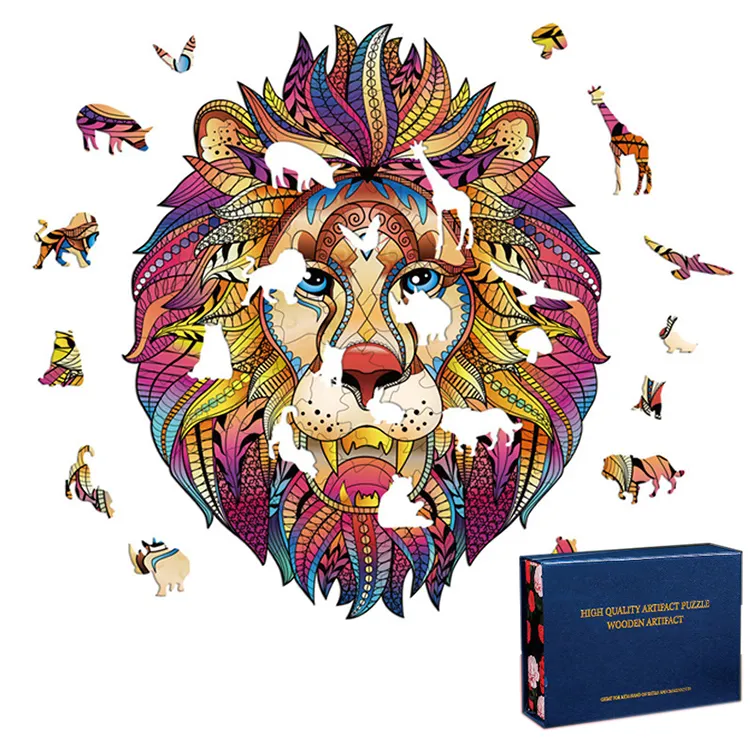 Adult Jigsaw Puzzle 5000 Piece Jigsaw Puzzle Family Decoration Family Entertainment Children Jigsaw Puzzle Game Gift Selection Shell Lion Painting 