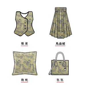 Tessuto Jacquard Floreale Vintage Effetto Pittura <span class=keywords><strong>a</strong></span> Olio, Tinto in Filo, Traspirante, Antipiega, in Poliestere Metallizzato <span class=keywords><strong>per</strong></span> Borse da Ragazzo, Vestiti e Fodere <span class=keywords><strong>per</strong></span> Cappotti - Product Image 5