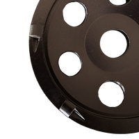 Meule à tronçonner PCD de 125 mm, dents PCD haute densité pour le décapage de revêtements d'époxy, de peinture et de colle